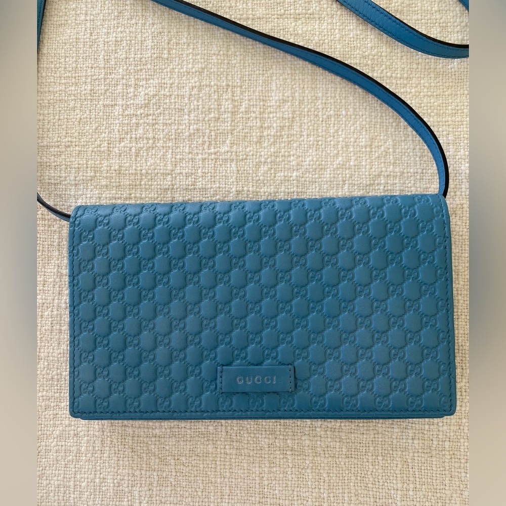GUCCI Microguccissima Wallet on Strap